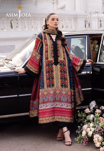 Asim Jofa | Charmuse Silk | AJRS-05 - Rang-e-Khaas