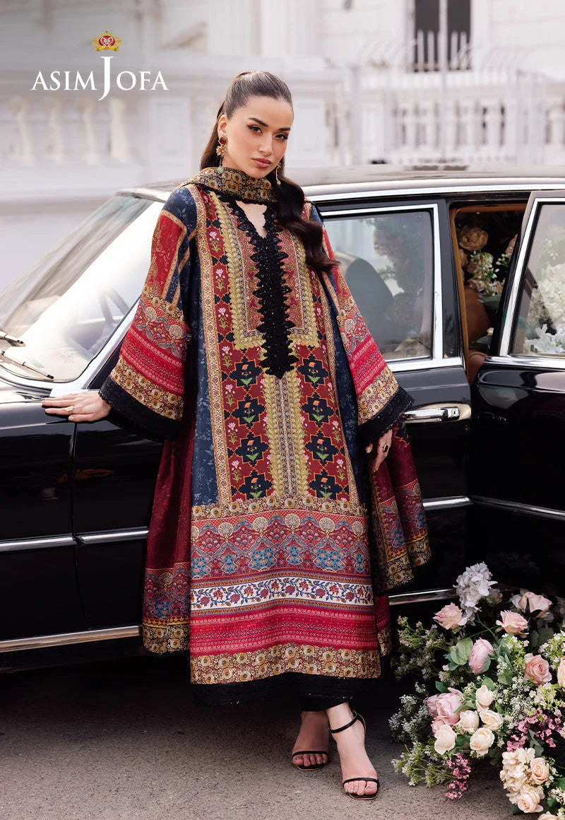 Asim Jofa | Charmuse Silk | AJRS-05 - Rang-e-Khaas