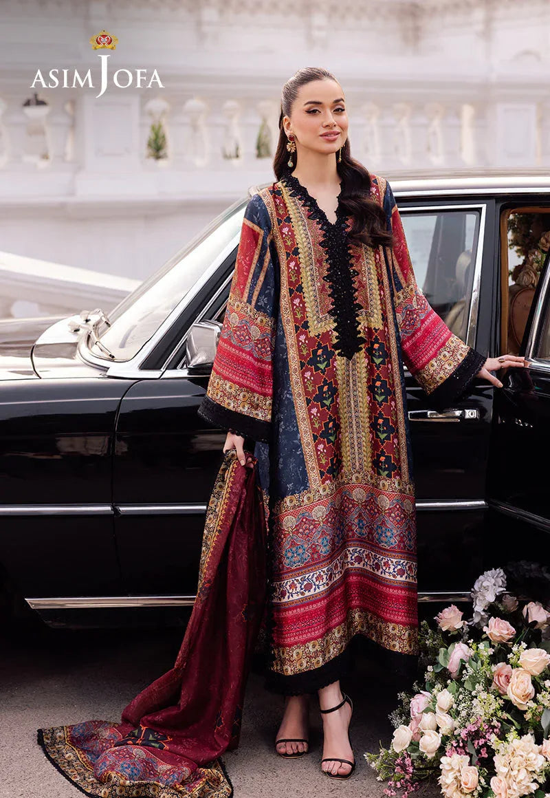 Asim Jofa | Charmuse Silk | AJRS-05 - Rang-e-Khaas