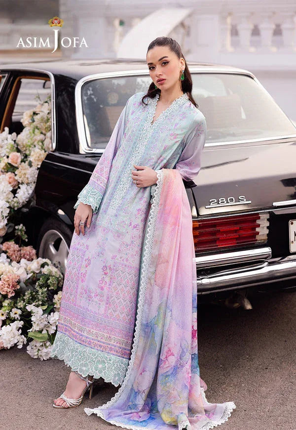 Asim Jofa | Charmuse Silk | AJRS-07 - Rang-e-Khaas