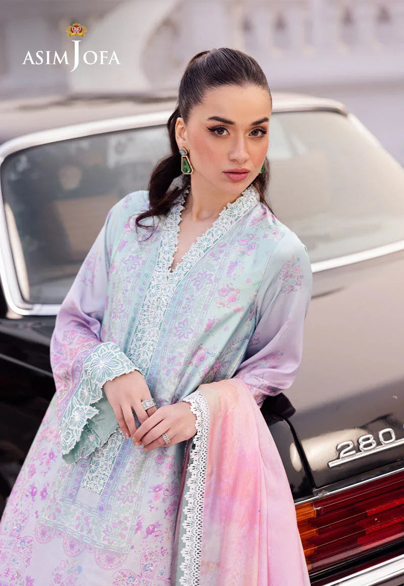 Asim Jofa | Charmuse Silk | AJRS-07 - Rang-e-Khaas