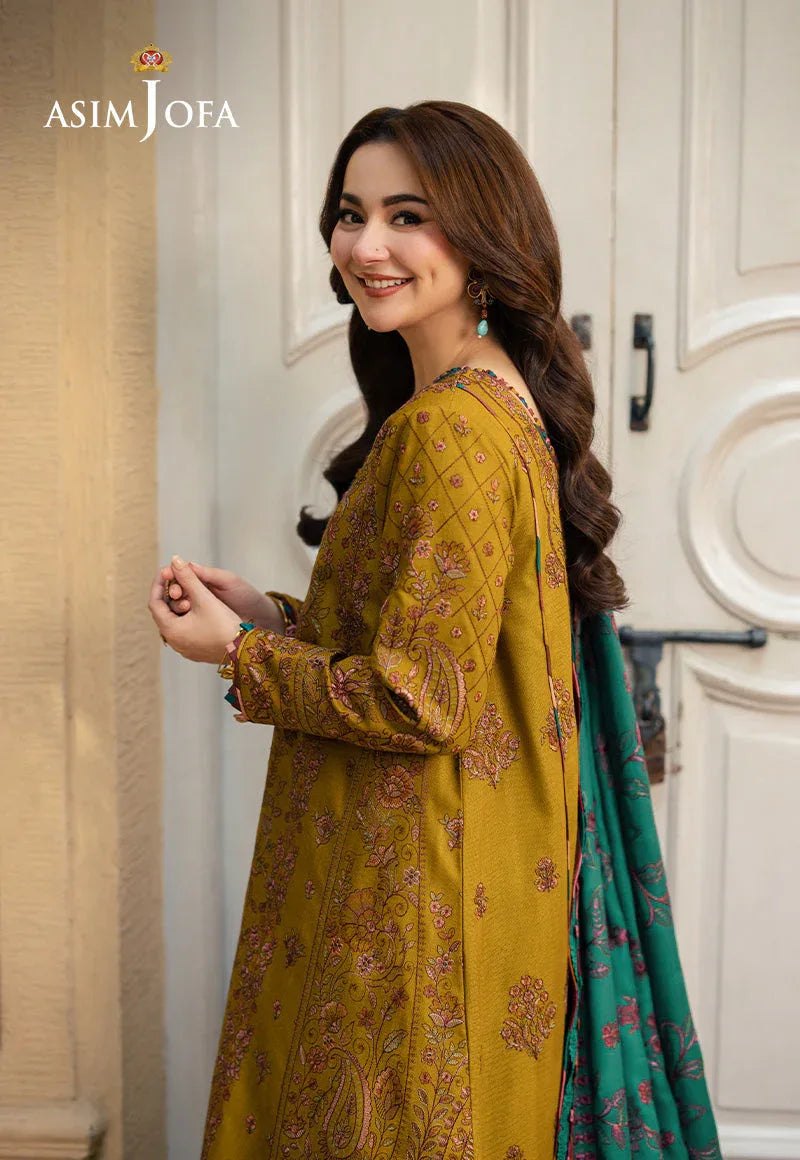 Asim Jofa | Pashmina Shawl 24 | AJKI-04 - Rang-e-Khaas