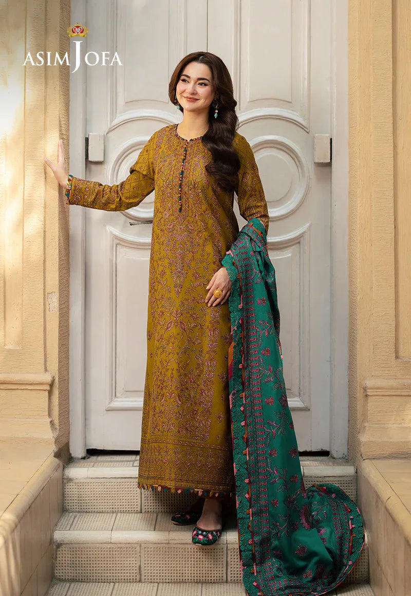 Asim Jofa | Pashmina Shawl 24 | AJKI-04 - Rang-e-Khaas
