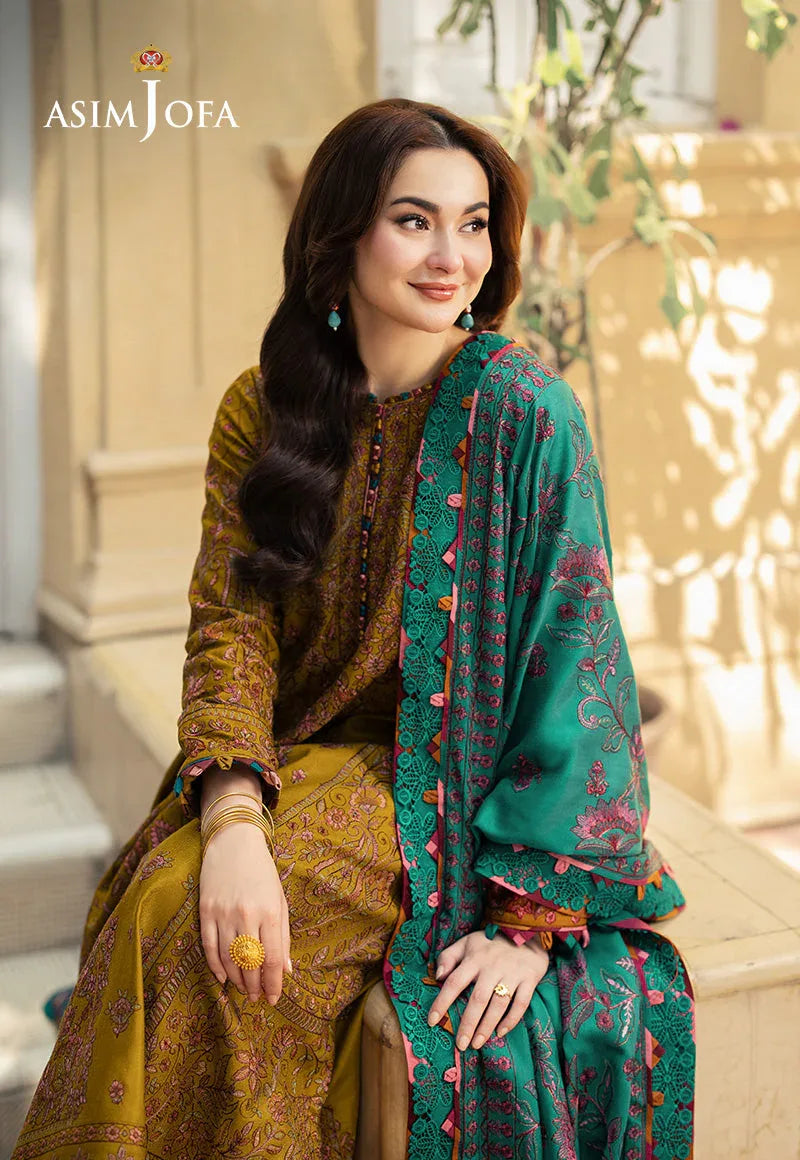 Asim Jofa | Pashmina Shawl 24 | AJKI-04 - Rang-e-Khaas