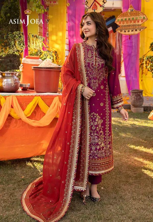 Asim Jofa | Dastaan Collection 24 | AJDA-27 - Rang-e-Khaas