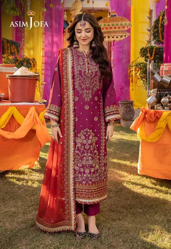 Asim Jofa | Dastaan Collection 24 | AJDA-27 - Rang-e-Khaas