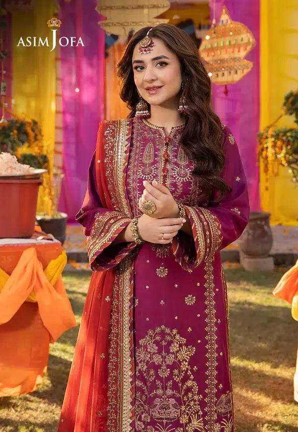 Asim Jofa | Dastaan Collection 24 | AJDA-27 - Rang-e-Khaas