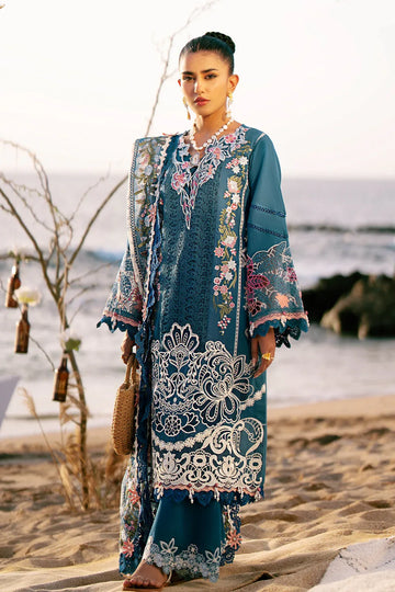 AJR Couture | Dastan Luxury Lawn 25 | Aura - Rang-e-Khaas