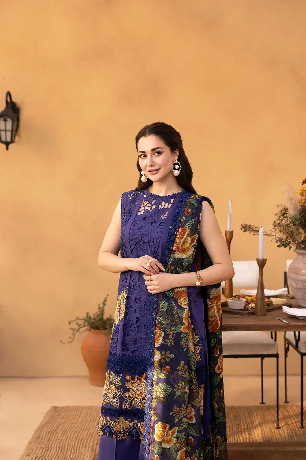 Saira Rizwan | Luxury Lawn 25 | AIMEE-SRL25-01 - Rang-e-Khaas