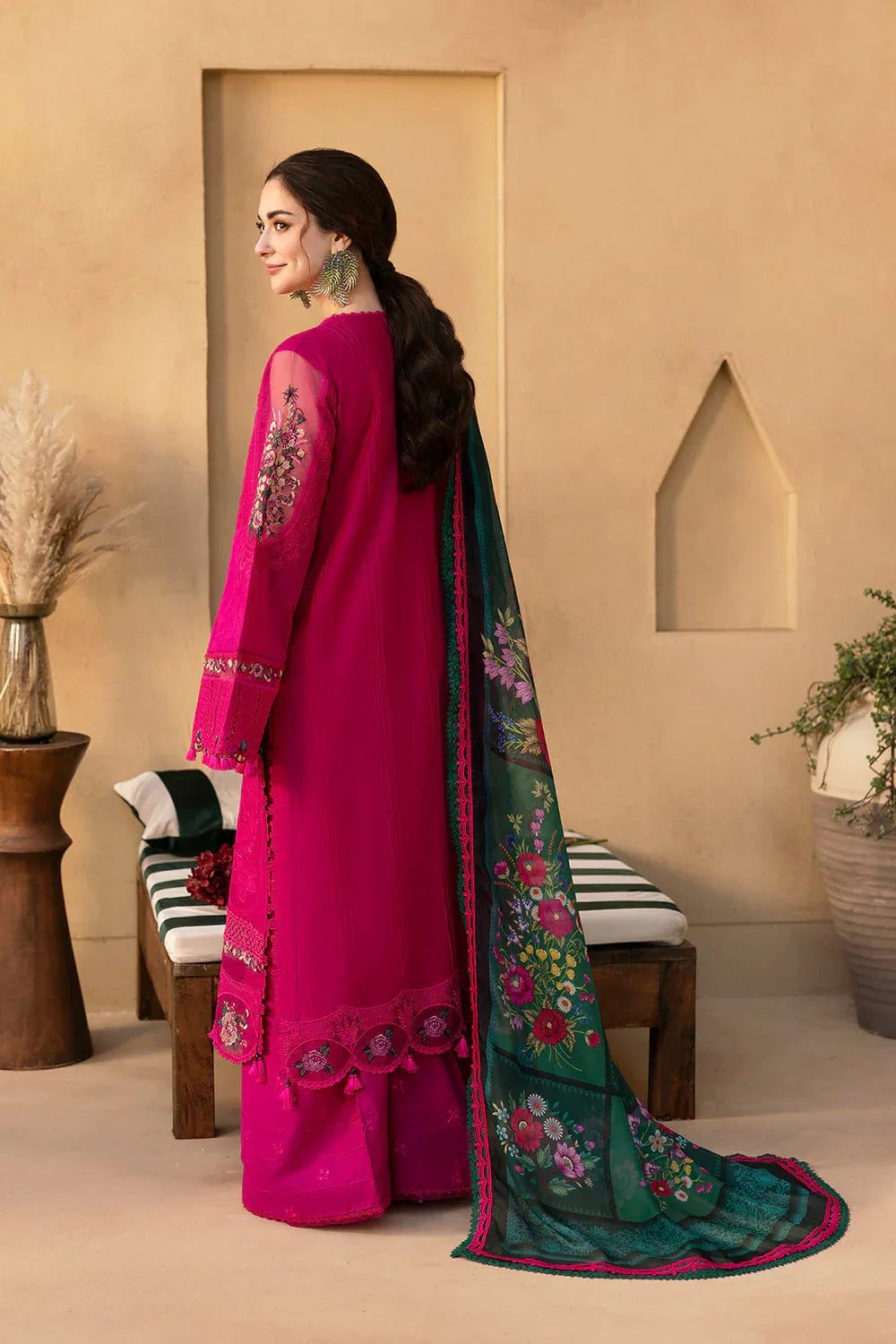 Saira Rizwan | Luxury Lawn 25 | ELODIE-SRL25-04 - Rang-e-Khaas
