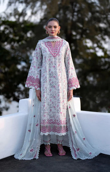 AJR Couture | Printakari Lawn 25 | Blush - Rang-e-Khaas