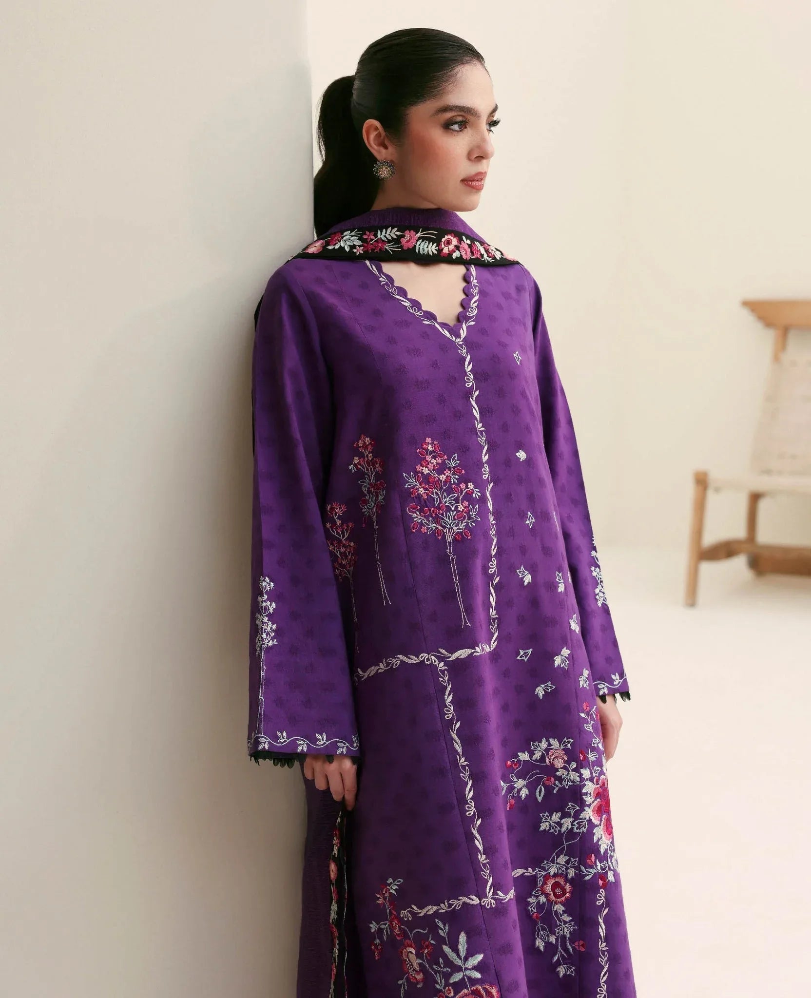 Republic Womenswear | Basics Pre Fall 25 | Violette - Rang-e-Khaas