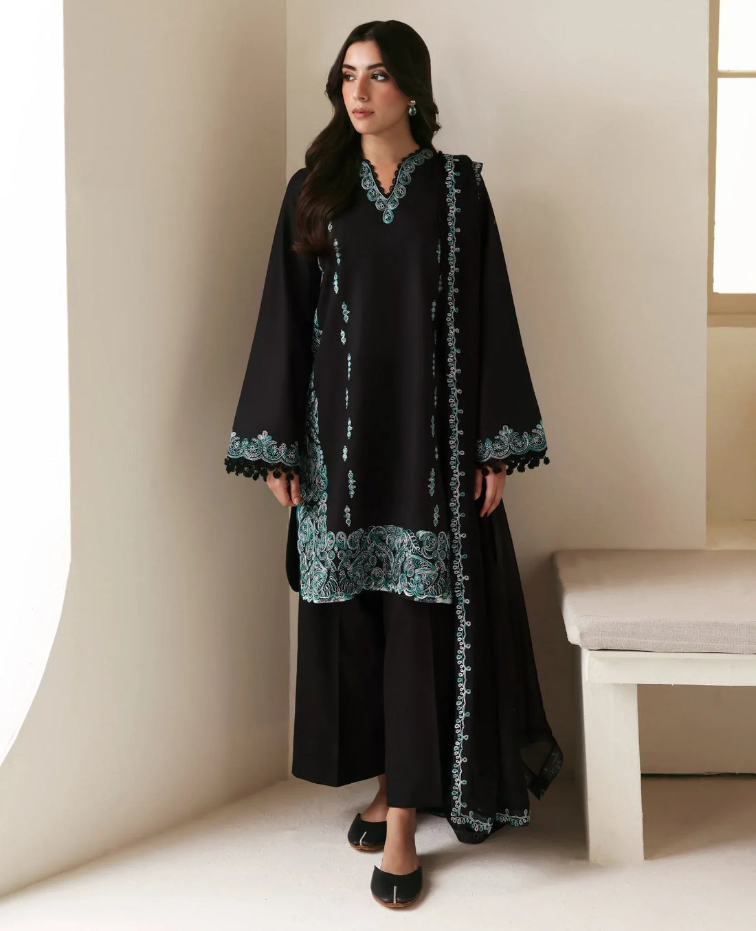 Republic Womenswear | Basics Pre Fall 25 | Noire - Rang-e-Khaas