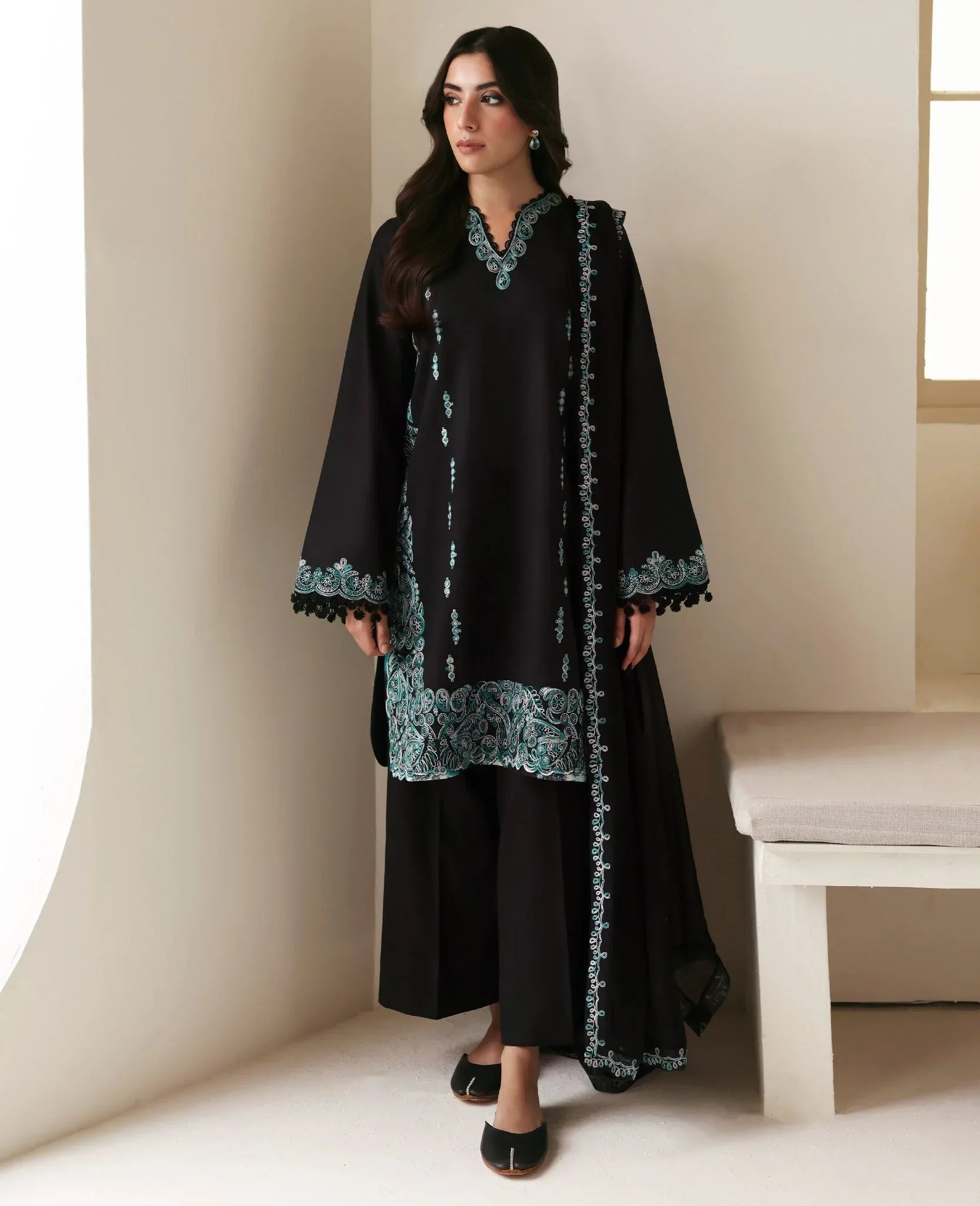 Republic Womenswear | Basics Pre Fall 25 | Noire - Rang-e-Khaas
