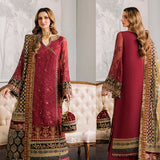Baroque Chantelle Embroidered Luxury Chiffon 3Pc Suit EC-07