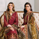 Baroque Chantelle Embroidered Luxury Chiffon 3Pc Suit EC-07
