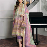 Baroque Chantelle Embroidered Luxury Chiffon 3Pc Suit EC-08