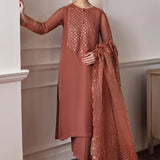 Baroque Exclusive Formal Embroidered Chiffon 3Pc UF-296