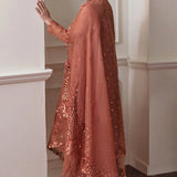 Baroque Exclusive Formal Embroidered Chiffon 3Pc UF-296