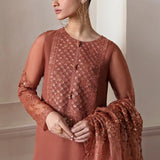 Baroque Exclusive Formal Embroidered Chiffon 3Pc UF-296
