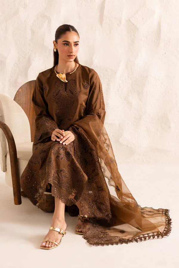 Marjjan | Guzel Lawn | SMC 206-A (Brown) - Rang-e-Khaas