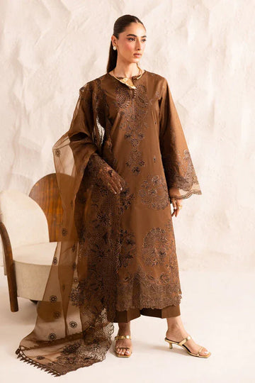 Marjjan | Guzel Lawn | SMC 206-A (Brown) - Rang-e-Khaas