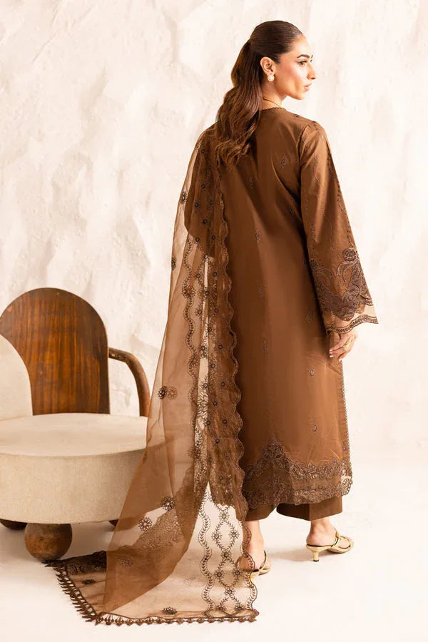 Marjjan | Guzel Lawn | SMC 206-A (Brown) - Rang-e-Khaas