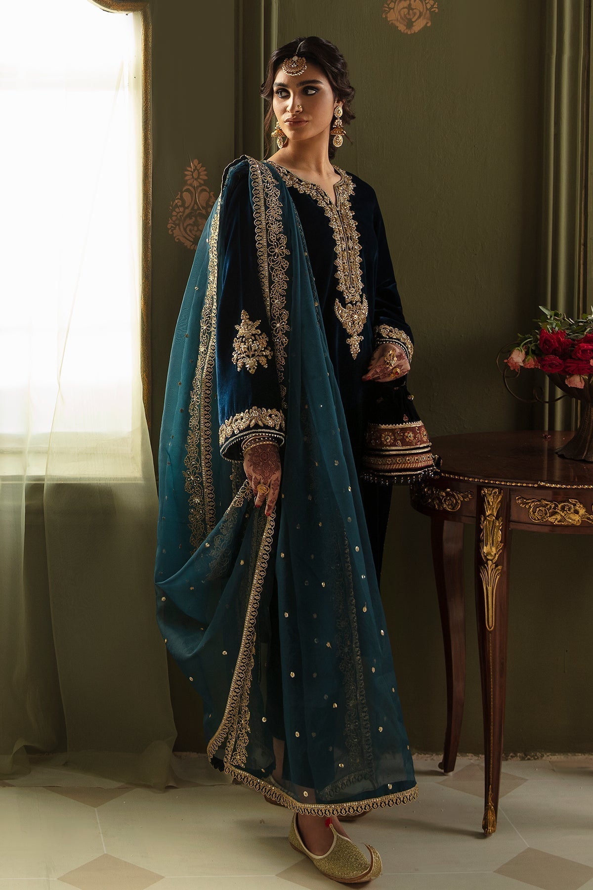 Baroque | EMBROIDERED VELVET | PR-874 - Rang-e-Khaas