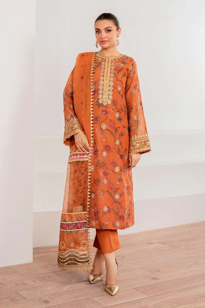 Baroque | Velvet Formals | COTTON NET UF-701 - Rang-e-Khaas