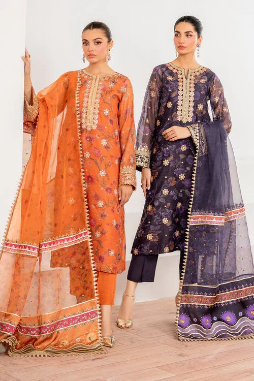 Baroque | Velvet Formals | COTTON NET UF-701 - Rang-e-Khaas