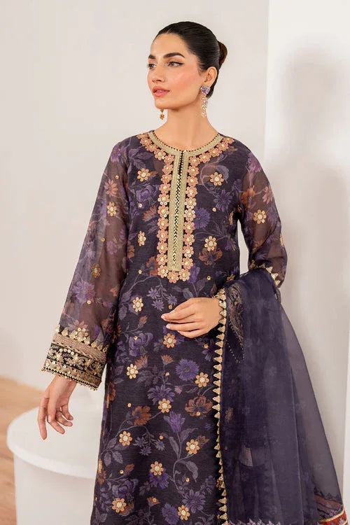 Baroque | Velvet Formals | COTTON NET UF-702 - Rang-e-Khaas