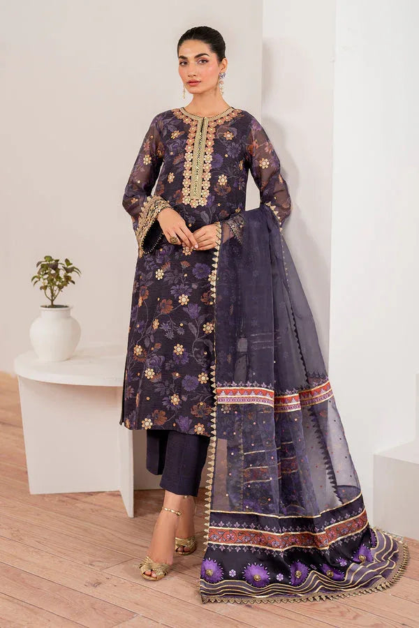 Baroque | Velvet Formals | COTTON NET UF-702 - Rang-e-Khaas