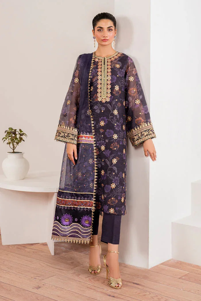 Baroque | Velvet Formals | COTTON NET UF-702 - Rang-e-Khaas