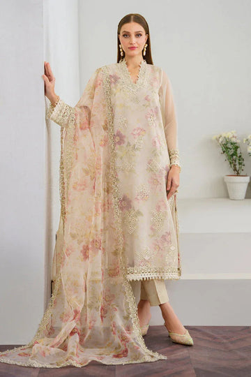 Baroque | Velvet Formals | ORGANZA UF-523 - Rang-e-Khaas