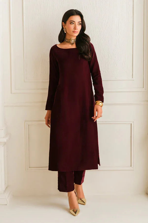 Baroque | Luxury Pret 24 | VELVET SUIT PR-1009 - Rang-e-Khaas