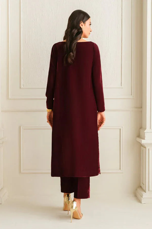 Baroque | Luxury Pret 24 | VELVET SUIT PR-1009 - Rang-e-Khaas