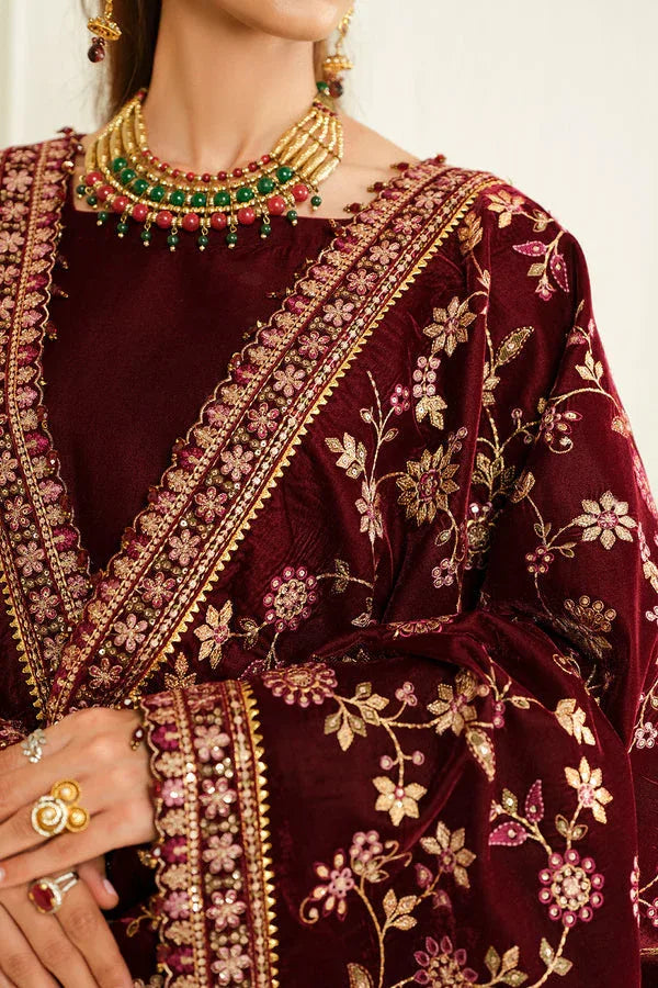 Baroque | Luxury Pret 24 | VELVET SUIT PR-1013 - Rang-e-Khaas