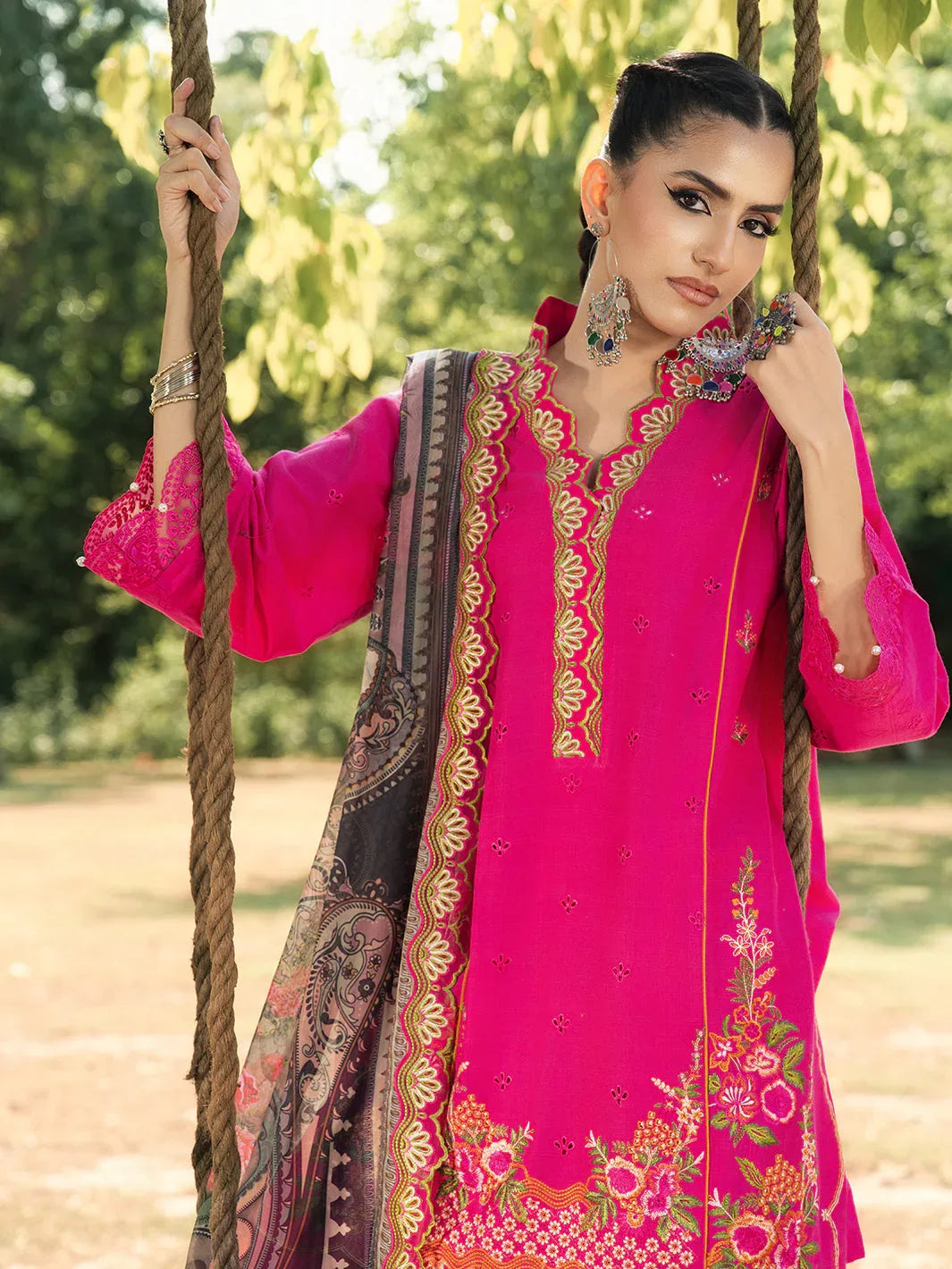 Hemstitch | The Garden Lawn | Blush Petal - Rang-e-Khaas
