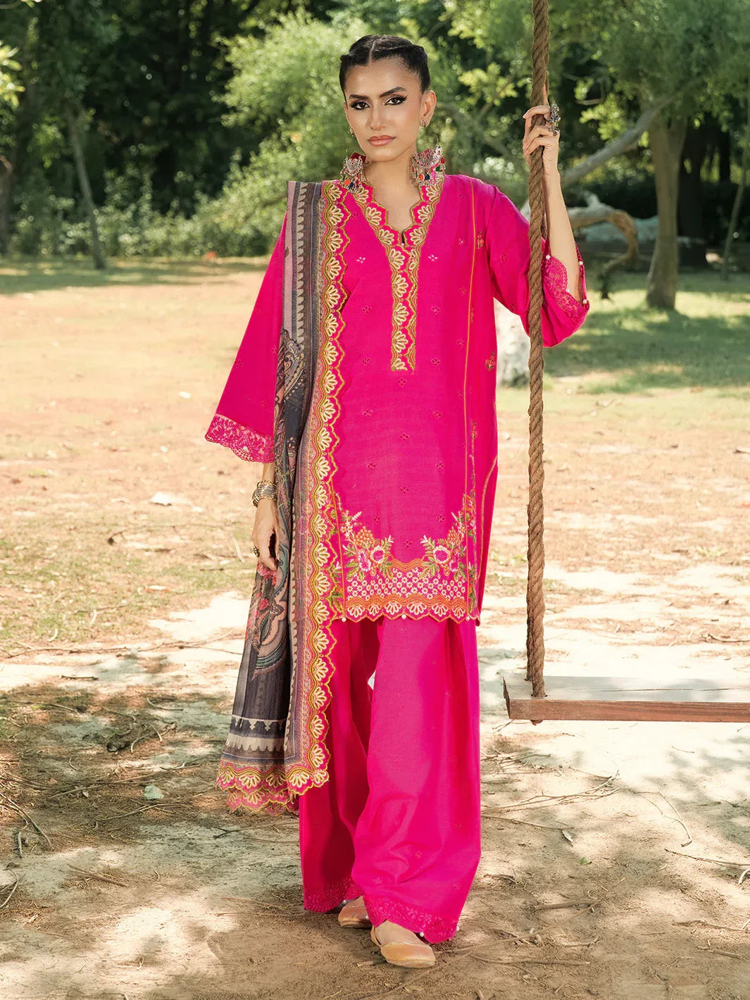 Hemstitch | The Garden Lawn | Blush Petal - Rang-e-Khaas