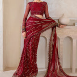 IZNIK Chinon Vol-02 Embroidered Net 3Pc Suit CC-49