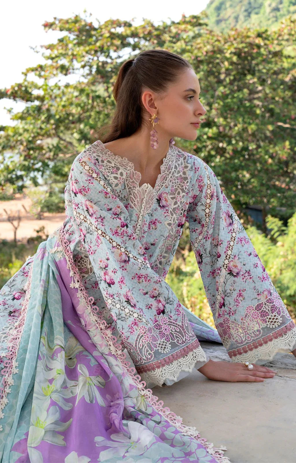 AJR Couture | Printakari Lawn 25 | Charlotte - Rang-e-Khaas