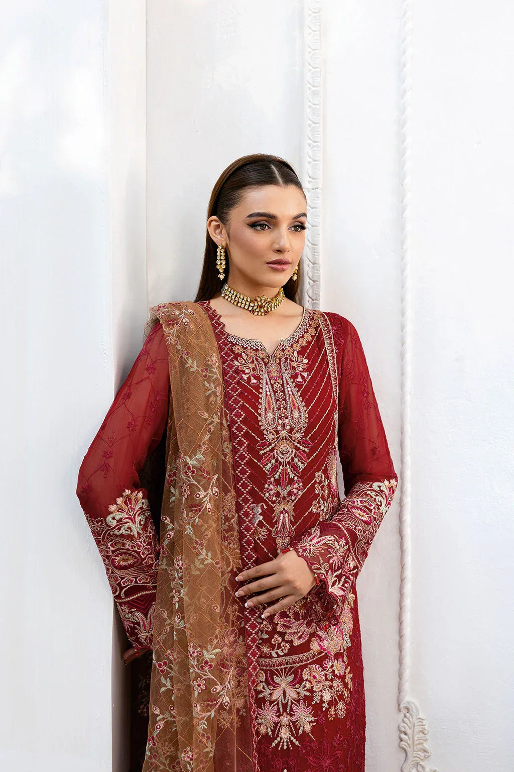 Ramsha | Chevron Chiffon Collection | A-1010 - Rang-e-Khaas