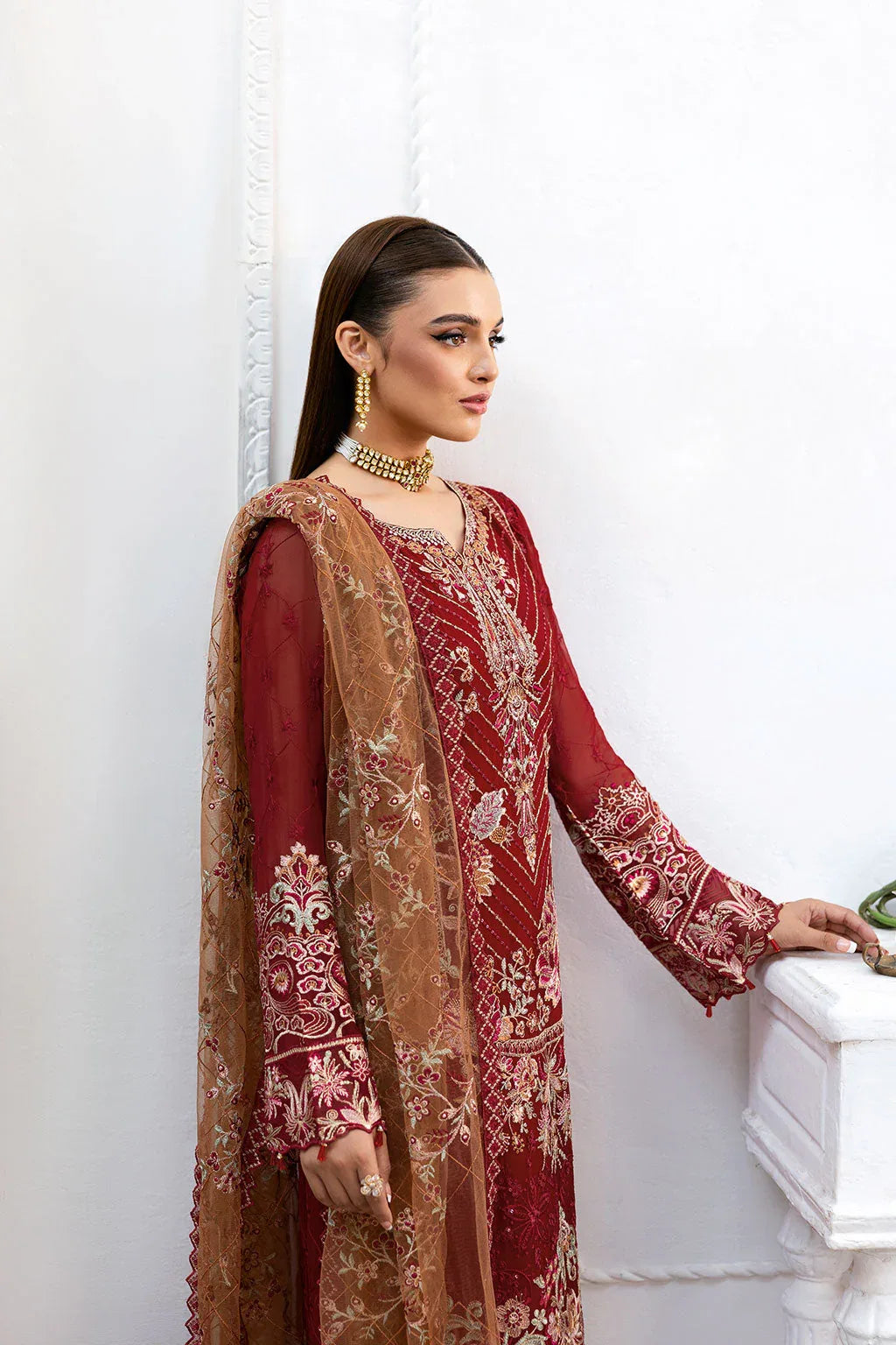 Ramsha | Chevron Chiffon Collection | A-1010 - Rang-e-Khaas