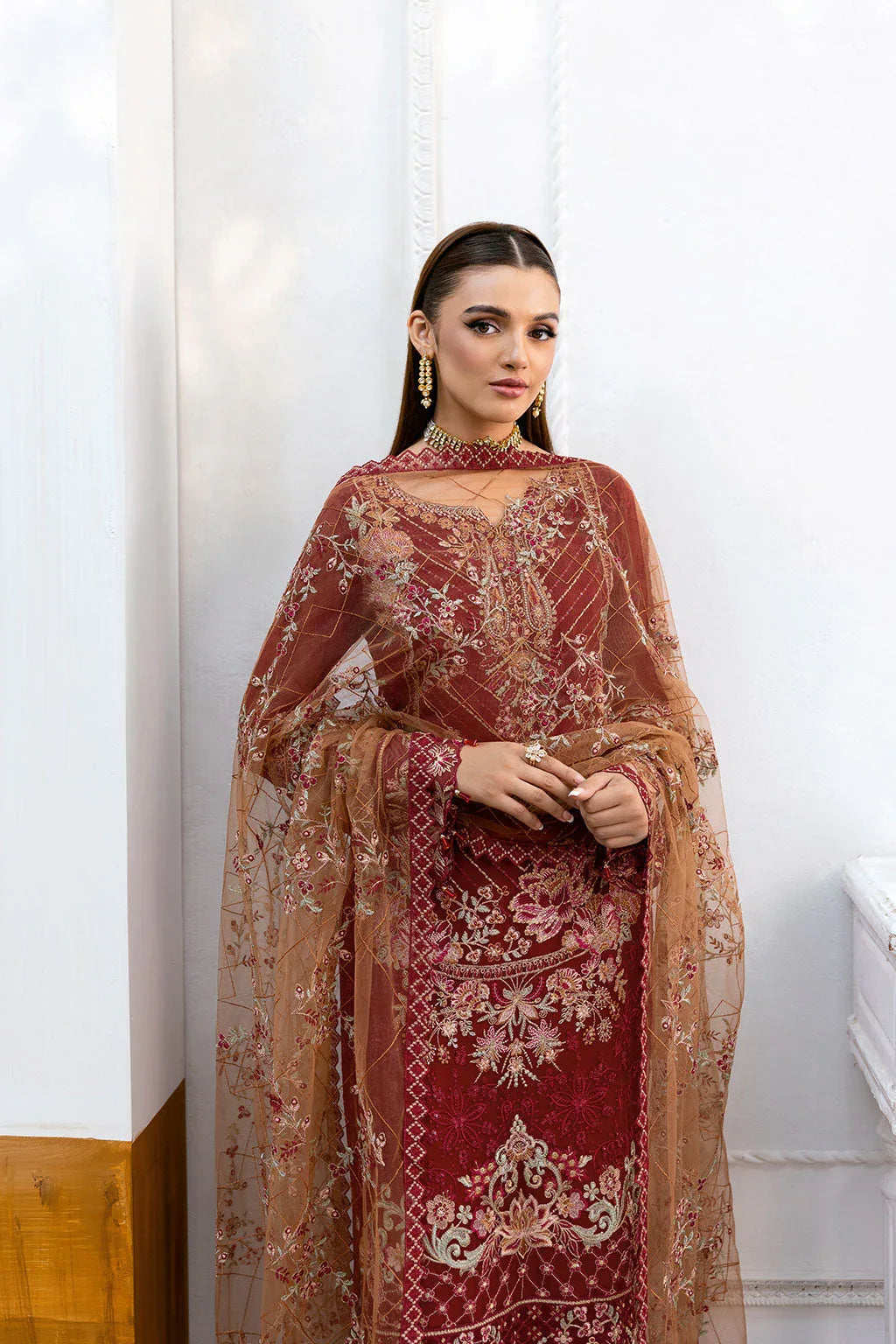 Ramsha | Chevron Chiffon Collection | A-1010 - Rang-e-Khaas