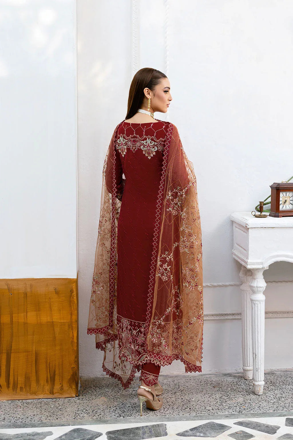 Ramsha | Chevron Chiffon Collection | A-1010 - Rang-e-Khaas