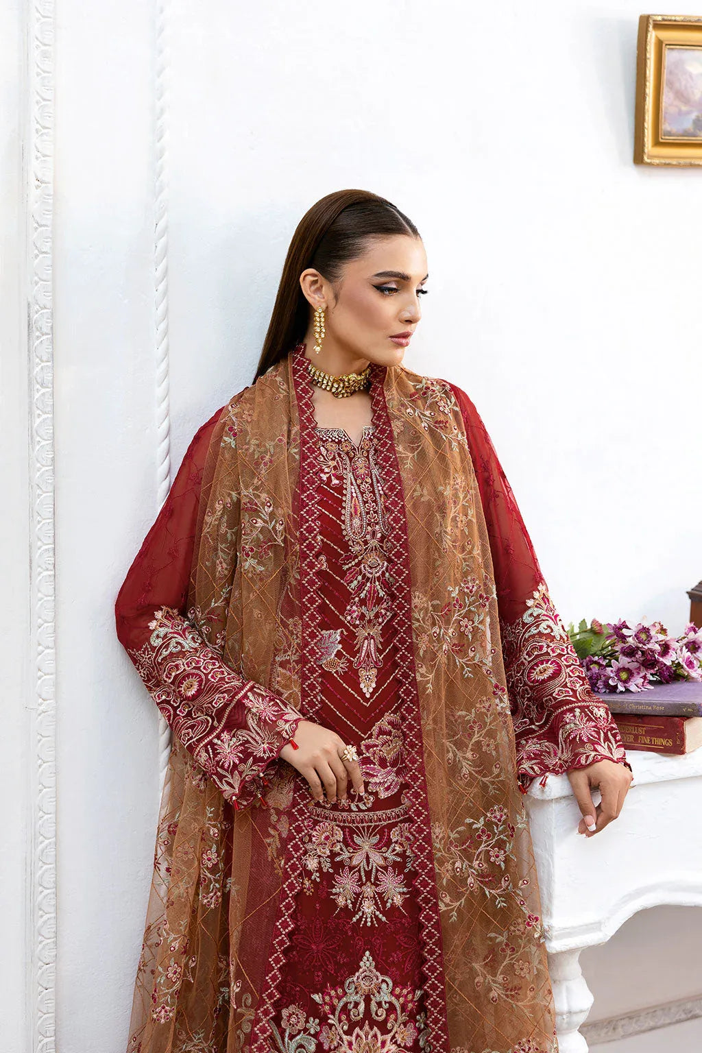Ramsha | Chevron Chiffon Collection | A-1010 - Rang-e-Khaas