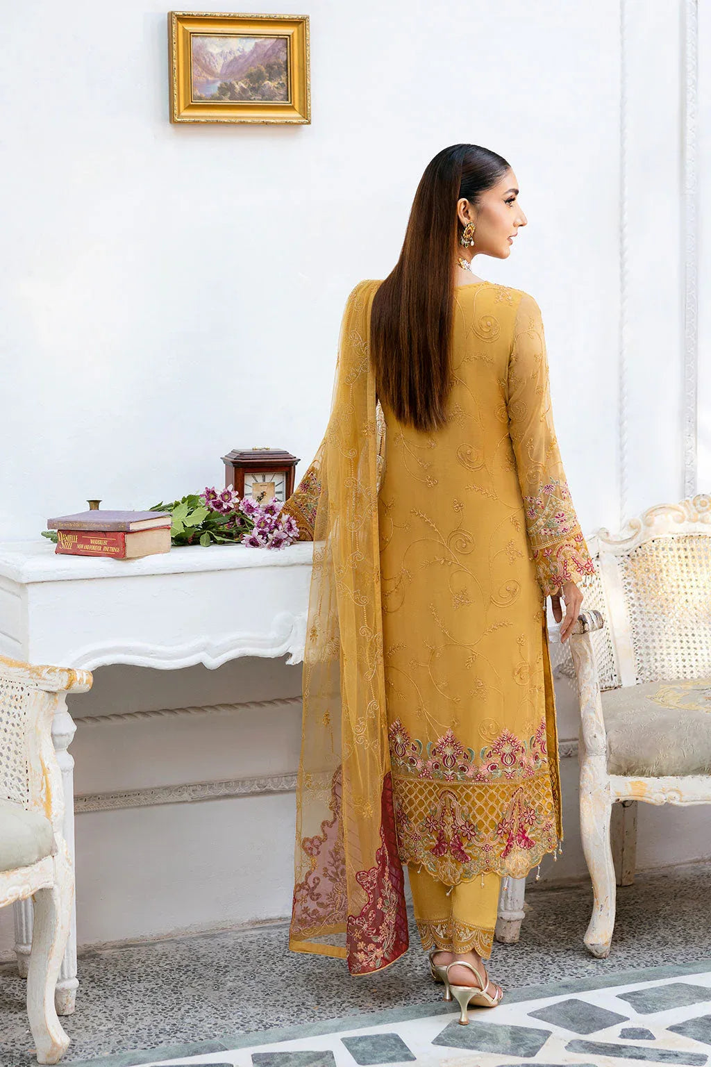 Ramsha | Chevron Chiffon Collection | A-1004 - Rang-e-Khaas