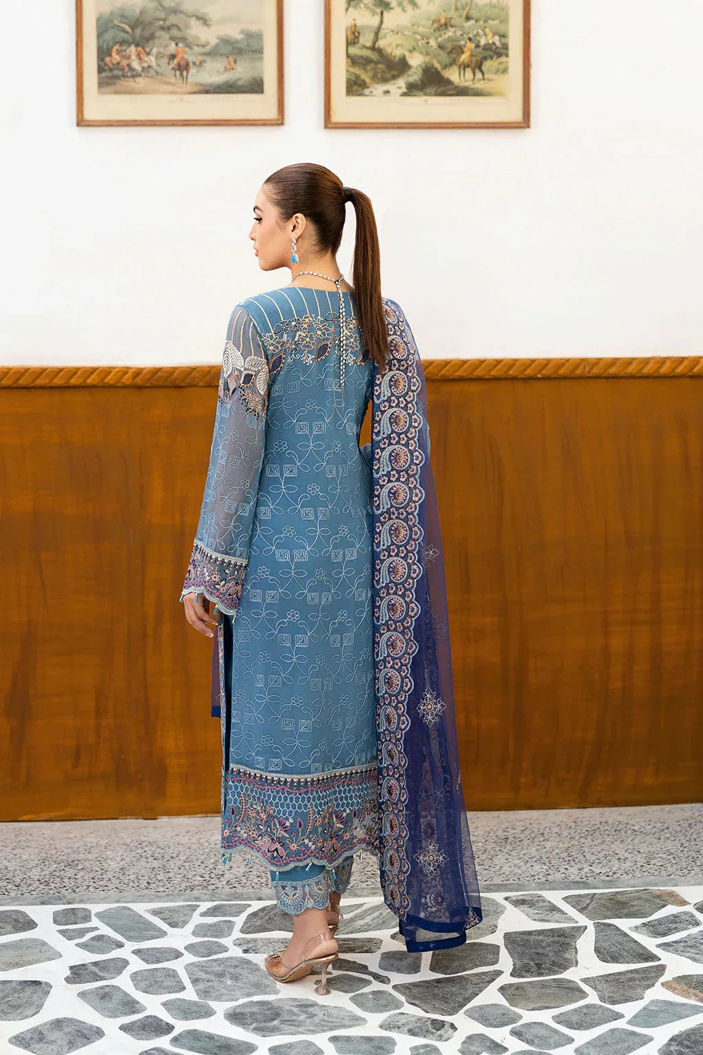 Ramsha | Chevron Chiffon Collection | A-1006 - Rang-e-Khaas