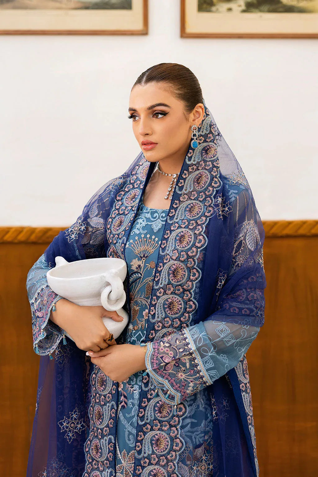 Ramsha | Chevron Chiffon Collection | A-1006 - Rang-e-Khaas