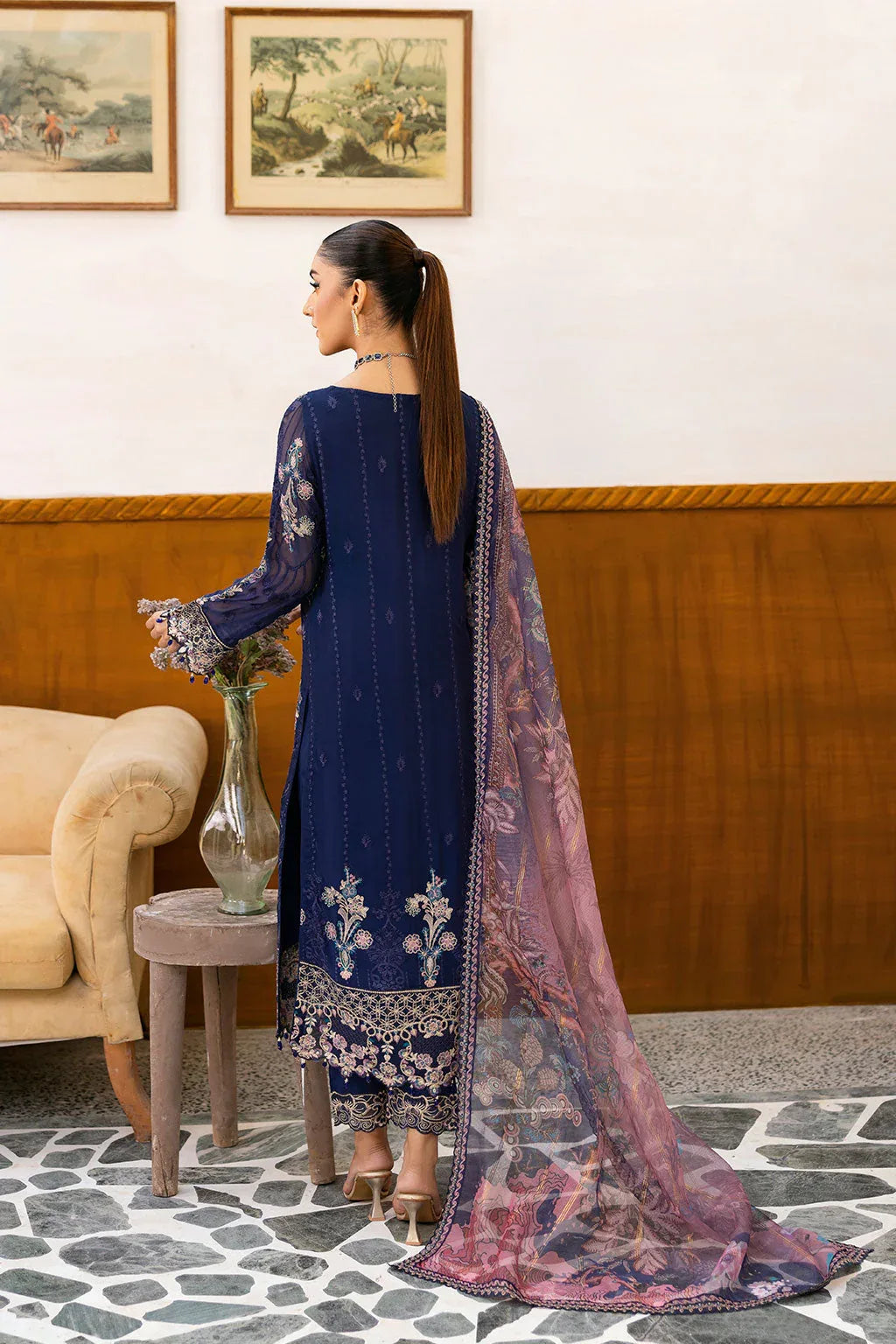 Ramsha | Chevron Chiffon Collection | A-1012 - Rang-e-Khaas